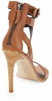 Tibi Vanya Leather Ankle-Strap Sandals