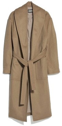 MANGO Belted wool-blend coat