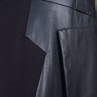 Paul Smith BLACK Leather Front Panelled Dress