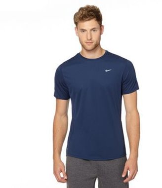 Nike Navy perforated short sleeved t-shirt