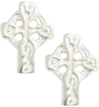 Celtic cailin Cailin sterling silver cross earrings