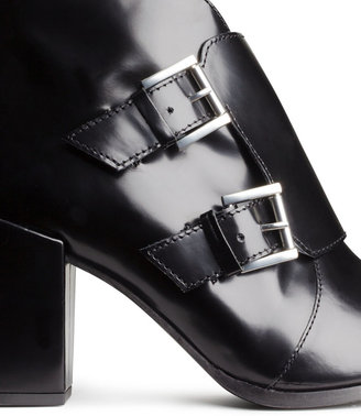 H&M Leather Boots - Black - Ladies