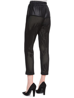 Parker Gabby Perforated Leather Pants