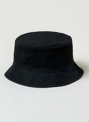 Topman Black Plain Wash Bucket Hat