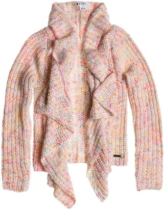 Roxy Girls asymmetric chunky knit cardigan