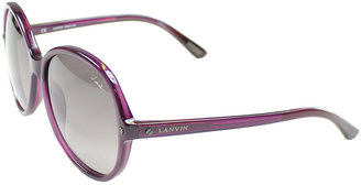 Lanvin New SLN516M 9PW Shiny Transparent Purple Sunglasses