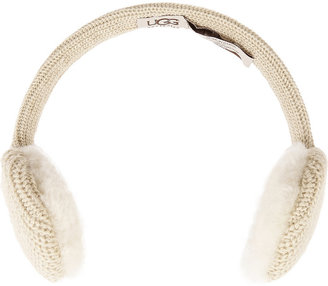 UGG Cardy shearling-trimmed knitted earmuffs