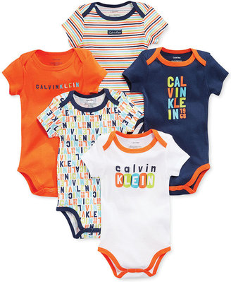 Calvin Klein Baby Boys' 5-Pack Bodysuits