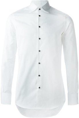 DSQUARED2 contrasted button classic shirt