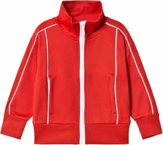 Molo Red And White Moby Heart Hoodie