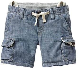 Gap Pull-on chambray cargo shorts