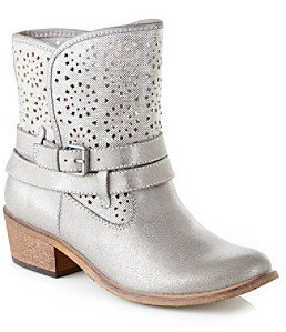 Bare Traps Pacific" Mid-Heel Ankle Boots - Pewter