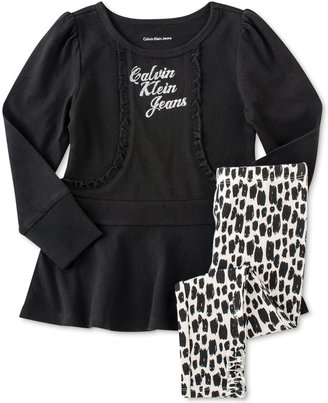 Calvin Klein Baby Girls' 2-Piece Tunic & Pants Set