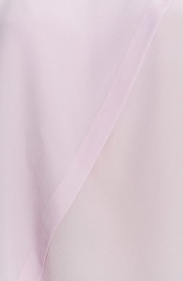 Rebecca Taylor Embellished Neck Asymmetrical Silk Top