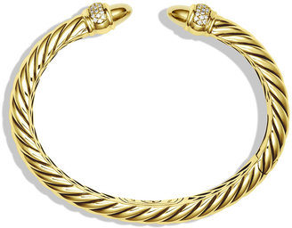 David Yurman Waverly Bracelet with Diamonds in Gold