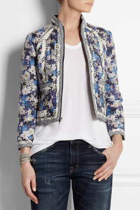 J.Crew Collection floral-print cotton and silk-blend jacket