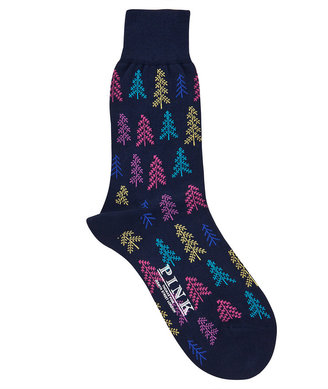 Thomas Pink Winter Tree Socks