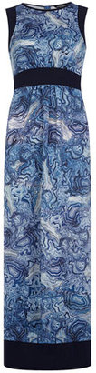 Dorothy Perkins Blue wave panel maxi dress