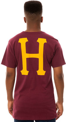 HUF The Classic H Pocket Tee in Burgundy