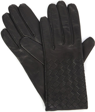 Bottega Veneta Intrecciato Leather Gloves - for Women