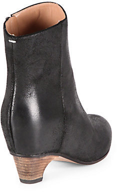 Maison Martin Margiela 7812 Maison Martin Margiela Nubuck Leather Wedge Ankle Boots