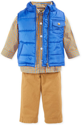 Nannette Little Boys' 3-Piece Vest, Shirt & Jeans