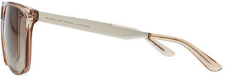 Marc by Marc Jacobs Clear Plastic Rectangle Sunglasses, Champagne
