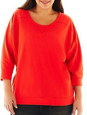 JCPenney a.n.a Dolman-Sleeve High-Low Sweater