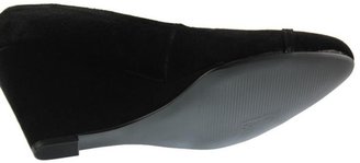 Carlos Santana NEW Maxine Black Suede Wedge Heels Shoes 7.5 Medium (B,M) BHFO