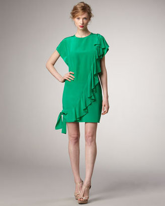 Phoebe Couture Cascading Ruffle Dress
