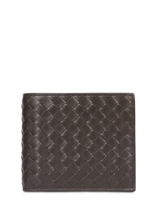 Bottega Veneta Intreccio Leather Wallet W/ Coin Pocket