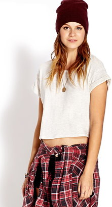 Forever 21 Boxy Cutout Top
