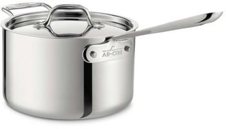 All-Clad A d3 Stainless Steel 4-qt. Saucepan with Lid