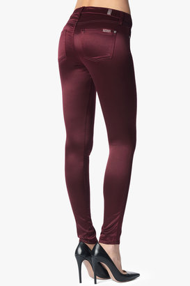 7 For All Mankind The Skinny In Berry Red Sateen