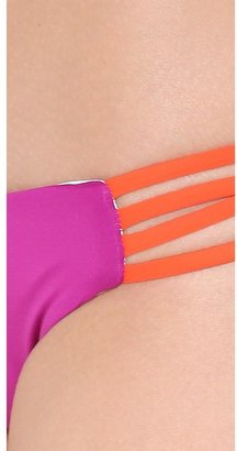 L-Space Colorblock Low Down Reversible Bikini Bottoms