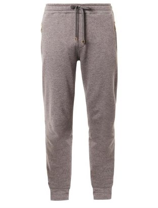 Dolce & Gabbana Cotton and cashmere-blend track pants
