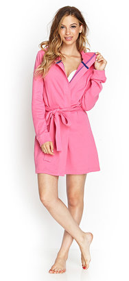 Forever 21 Hooded Terrycloth Robe