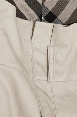Burberry Stretch cotton-blend mini skirt