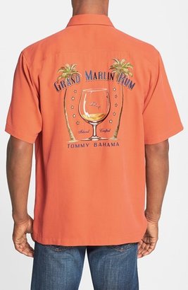 Tommy Bahama 'Grand Marlin Rum' Regular Fit Silk Campshirt
