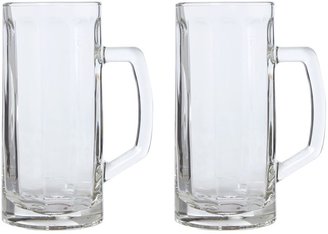 Linea Set of 2 beer handled mug