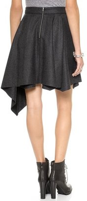 Dagmar Ally Flannel Asymmetrical Skirt