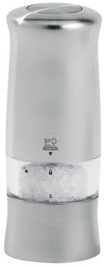Peugeot Stainless steel 'Zeli' electric salt grinder