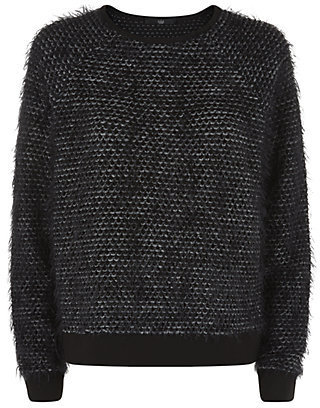 Tibi Furry Tweed Sweatshirt
