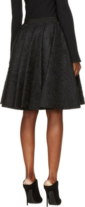Giambattista Valli Black Textured Full Skirt