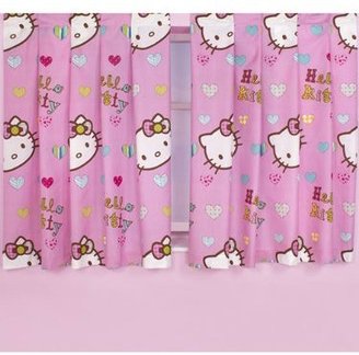 Hello Kitty Character World 54-inch Folk Curtains, Multi-Color