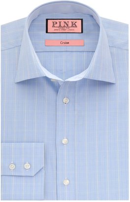 Thomas Pink Men's Crome check button cuff shirt