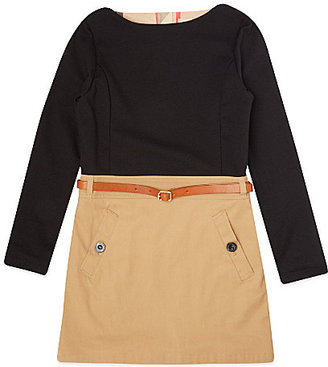 Burberry Belted two-tone dress 5 years