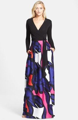 Diane von Furstenberg 'Kailey' Print Maxi Wrap Dress