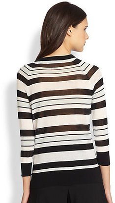 A.L.C. Theo Striped Cotton Sweater