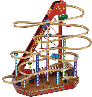 Mr. Christmas World's Fair Grand Roller Coaster Holiday Decoration